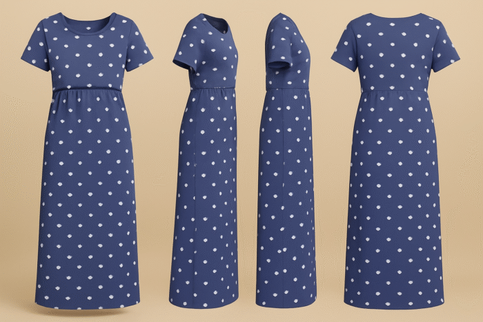 navy blue zipless feeding maternity dress