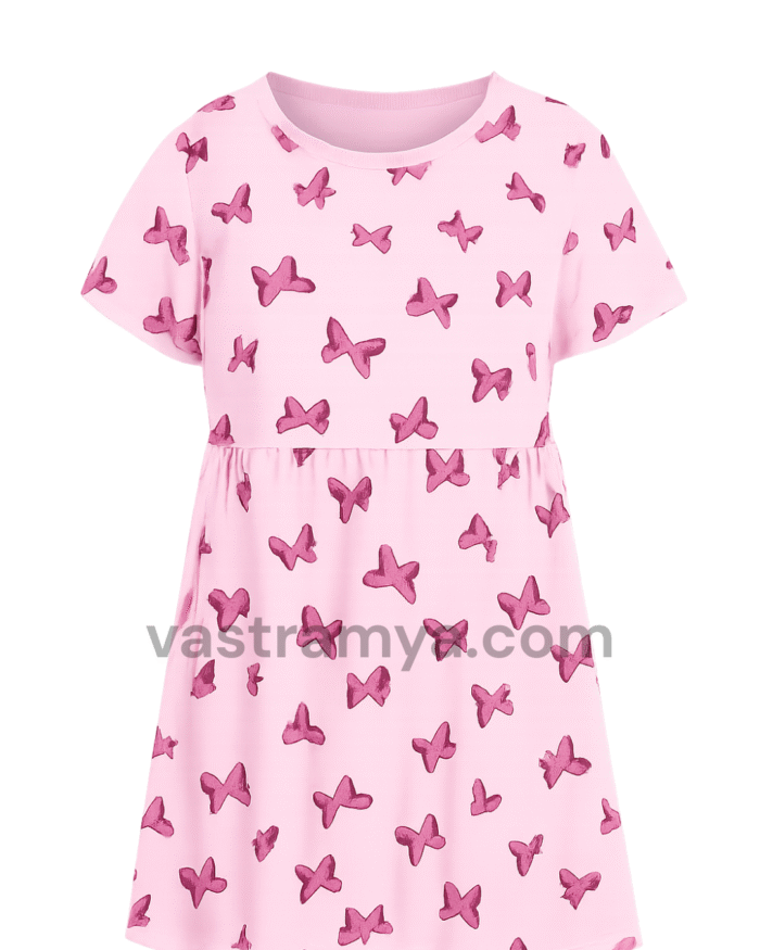 zipless feeding maternity dress blush pink butterfly print