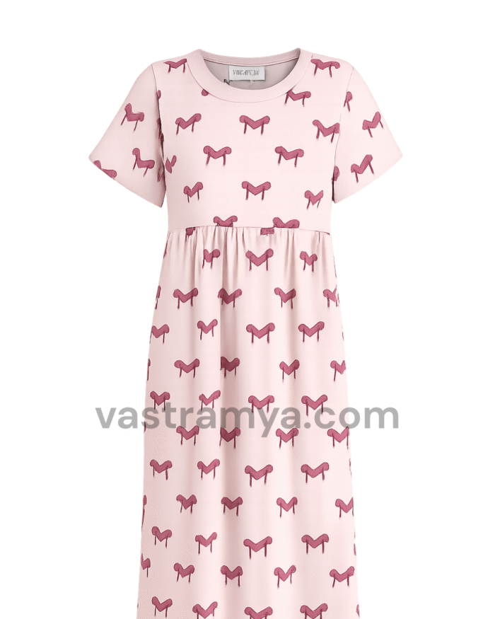 zipless feeding maternity dress blush pink butterfly print