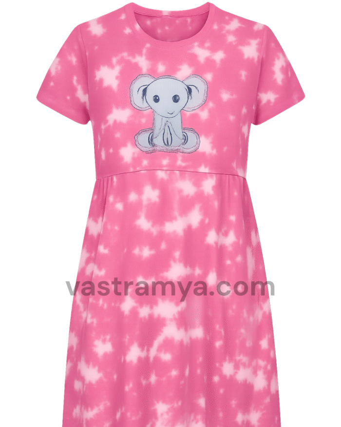 zipless feeding maternity dress yellow tie dye unicorn print (copy)