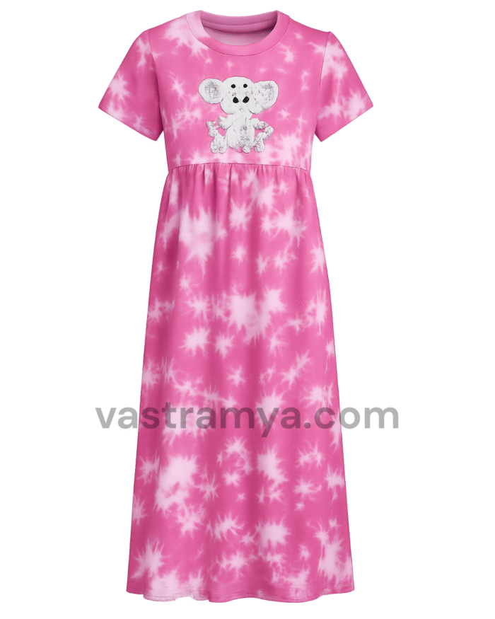zipless feeding maternity dress yellow tie dye unicorn print (copy)