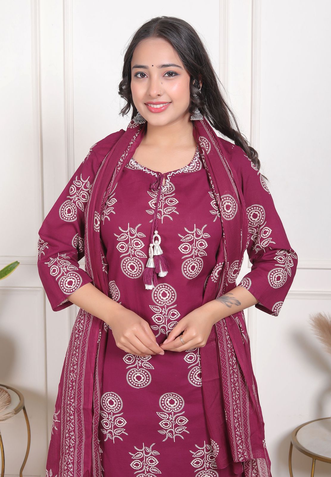 wine purple rayon printed kurta pant set with dupatta | women’s elegant part wear ethnic set (copy) wine purple rayon printed kurta pant set with dupatta | women’s elegant part wear ethnic set (copy)