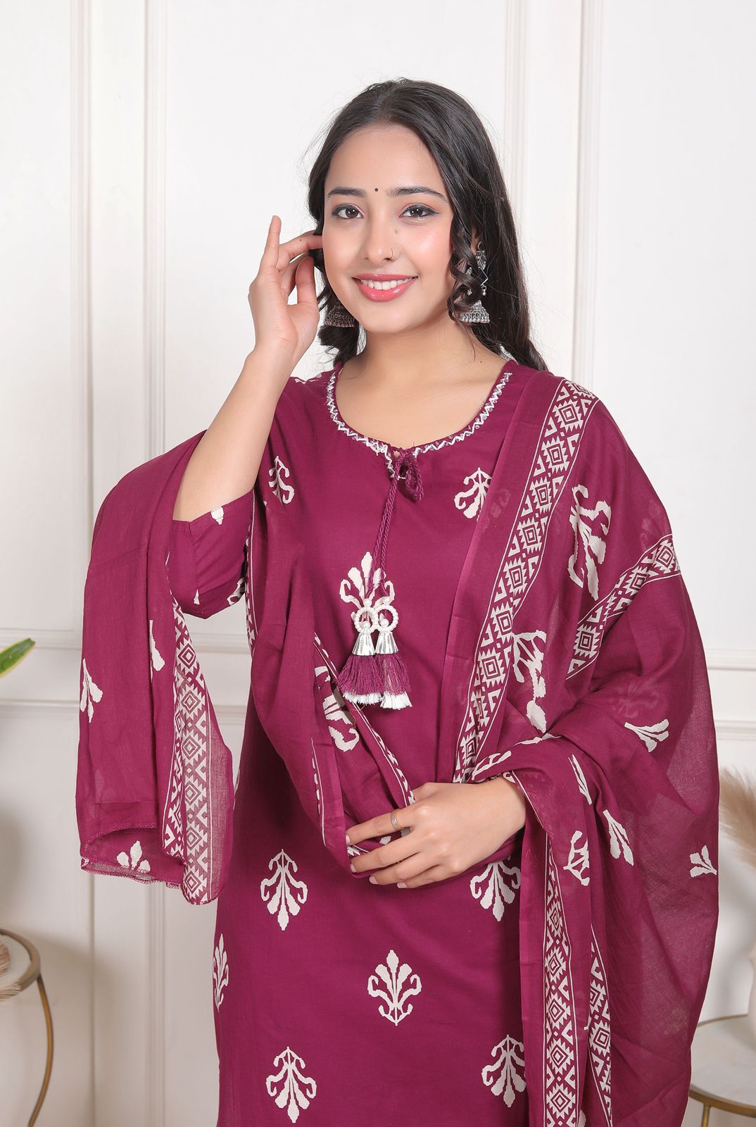 wine purple rayon printed kurta pant set with dupatta | women’s elegant part wear ethnic set (copy) wine purple rayon printed kurta pant set with dupatta | women’s elegant part wear ethnic set (copy)